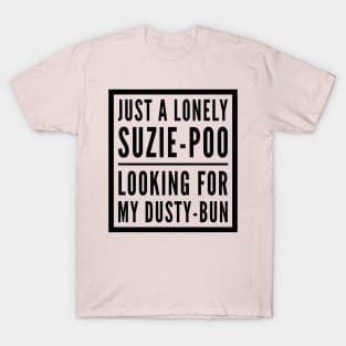 Suzie-Poo Dusty-Bun Love Romance T-Shirt